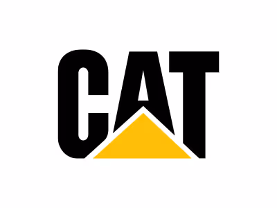 Logo von Caterpillar auf weißem untergrund